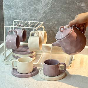 术本咖啡杯子套装高档精致英式下午茶餐具陶瓷复古日式杯碟高颜值