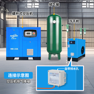 新型电磁阀消声器气动干燥机制氧机排气气泵空压机真空氧舱消音器