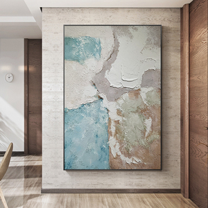 纯手绘油画后现代简约抽象挂画艺术肌理壁画厚油样板间装饰画大气