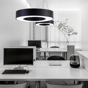 办公室灯工业风吊灯圆形商场发廊设计师写字楼健身房网咖游戏厅造型灯