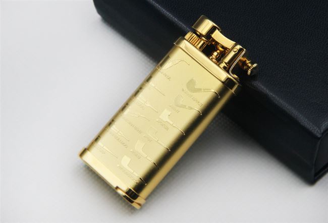 包邮 原装日本皇冠 烟斗打火机 便携烟斗明火沙轮打火机