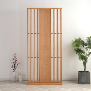 日式橡木屏风