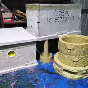 山娃水泥蜜蜂箱硅胶模具蜂蜡土蜂蜜养蜂诱防水防蚂蚁不漏浆不粘膜