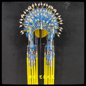 戏曲凤冠梅派张派头冠京剧头饰青衣王宝钏冠五凤冠娘娘皇后正宫