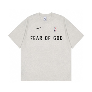 nike x fog x nba 三方联名字母印花230g纯棉短袖t恤