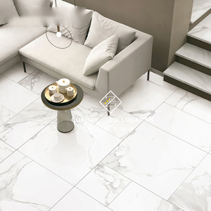 北欧墙砖卡拉拉白瓷砖柔光白色客厅地砖餐厅防滑地板砖背景墙 600