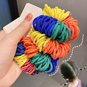 女童皮筋扎头发头绳韩国简约糖果色不伤发弹性好女孩扎小啾啾发圈