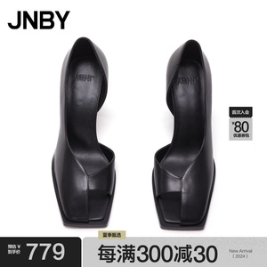 JNBY/江南布衣春高跟鞋方头造型感7N2M12960