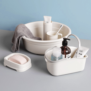学生洗漱用品5件套装新生开学宿舍用品套装脸盆刷牙杯漱口杯牙筒