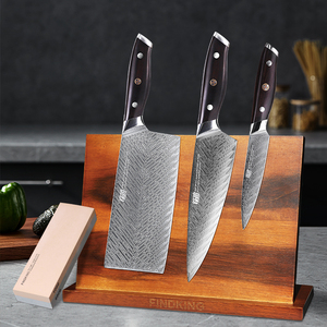 大马士革钢菜刀组合套装专业中式厨房刀具全套厨师刀家用锋利厨刀