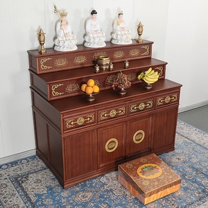 00同款货源北京四方贸易有限公司淘宝可定制实木佛龛三层佛台神龛