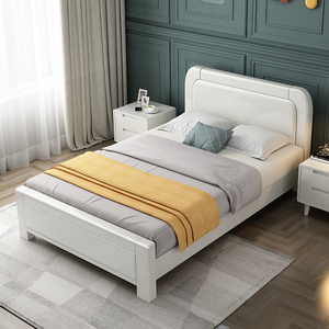 实木单人床1.2米全实木