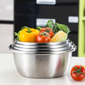 韩国palatable加厚304不锈钢盆家用厨房和面盆打蛋盆饭盆圆形汤盆