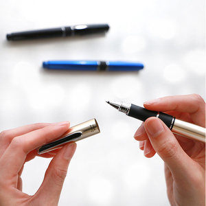 日本蜻蜓tombow zoom中性笔商务签字笔0.5黑色金属杆水笔可换芯