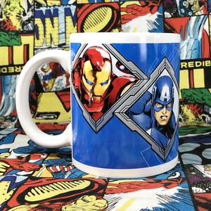 漫威marvel钢铁侠美队雷神绿巨人蜘蛛侠金刚狼复联陶瓷马克杯水杯