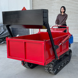 爬山虎履带式运输车小型爬坡王全地形农用山地带吊自卸上料爬山机