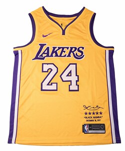 nike耐克球衣 湖人队24号kobebryant退役限量 科比8号纪念版黄色