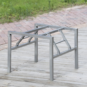 桌腿支架 正方形铁桌架  吃饭桌子腿 金属桌脚 餐台脚架 折叠架子