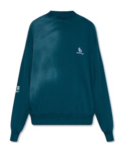 balenciaga卫衣 巴黎世家女装 logo圆领套头运动衫正品代购676629