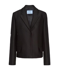 prada 普拉达女装 黑色徽标西装外套22春夏正品折扣代购p585i1jbw