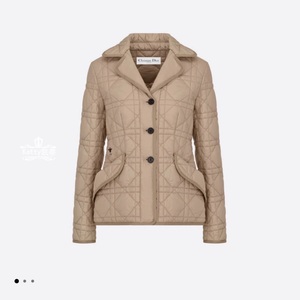 dior 迪奥女装 米色绗缝格纹经典西装外套22春夏正品代购157v38a2