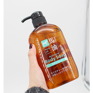 日本进口熊野油脂马油无硅洗发水600m清洁滋养防脱去屑洗发露留香