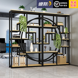 00厦门贝壳工艺品淘宝北欧奶茶店餐厅网红卡座隔断花架办公室铁艺