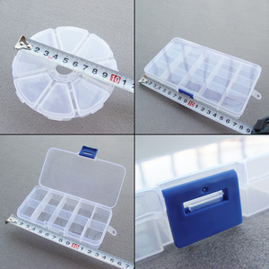 diy饰品配饰盒多格透明塑料盒首饰小零件元件手工整理分类归纳盒