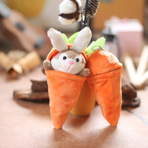 胡萝卜兔挂件毛绒玩偶水果创意变身兔子公仔钥匙扣娃娃生日礼物女