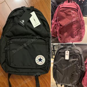 converse匡威男女同款学院风经典款黑色帆布双肩背包学生背包书包