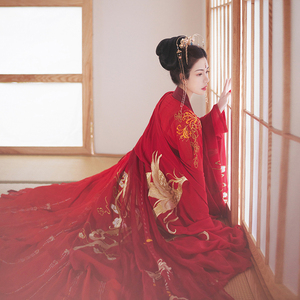 学生古风男士仙气原创情侣款古装侠客书生青少年红黑立四季一夏188