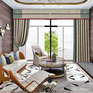 瑞宝窗帘 轻奢生活2020 高定制帘 莫代尔绒所见即所得高定制系列