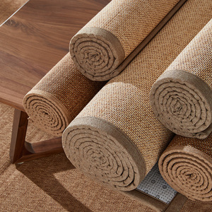 日式竹编地垫飘窗垫夏季榻榻米凉席家用床垫藤席草席和风茶室地毯
