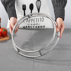 不锈钢锅支架子托底座锅架19放锅架简易单个圆形锅垫厨房炒锅圈架