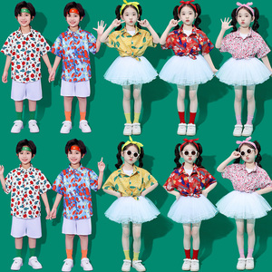 六一儿童演出服幼儿园复古港风啦啦队表演服装小学生合唱蓬蓬纱裙