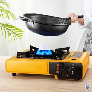 移动简易煤气单气煤汽灶卡士炉燃气家用一体式户外便携野外小气灶