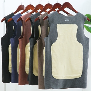 护胃暖胃的背心男士护背冬天背心儿暖肚保暖加绒厚德绒自发热无痕