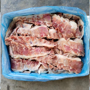 新鲜冷冻猪肋排边20斤整箱商用多肉少骨猪排骨边饭店烧烤生鲜食材