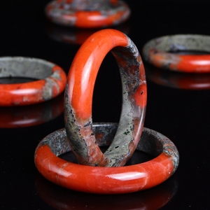 七宝水晶天然保山南红玛瑙铁皮包浆手镯女款镯子饰品礼物送证书