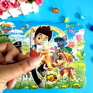 包邮儿童卡通纸质天天阿奇狗狗佩奇植物恐龙拼图早教益智玩具