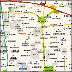 电子版/青州市诸城市寿光市安丘市高密市昌邑市/市区城区/地图