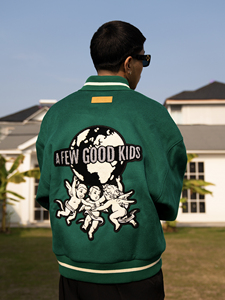 chaos秋冬外套男女潮牌夹克潮流刺绣棒球服支持fff马思唯联名afgk