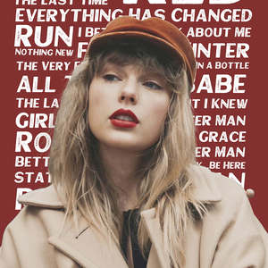 泰勒斯威夫特海报red海报饭制版手机壁纸素材霉霉taylor swift