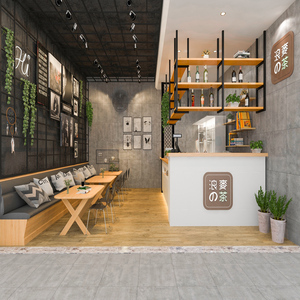 实木前台壁挂墙上置物架工业风铁艺吊柜悬挂收纳层架一字搁板书架