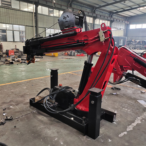 液压伸缩臂式小吊机 车载随车折臂吊1.2吨移动运输吊恒泰源机械