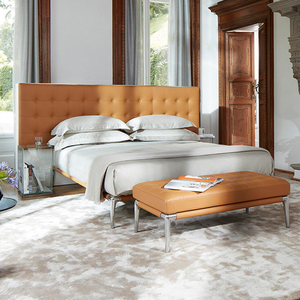 cassina官网卡西纳真皮拉扣双人婚床上海订制意大利品牌家具工厂