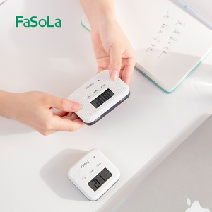 FaSoLa电子药盒提醒智能老人定时闹铃便携分装防潮收纳盒随身迷你