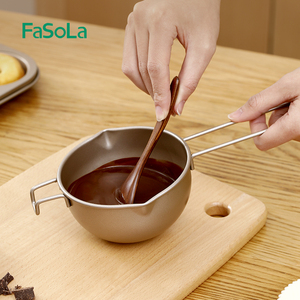 FaSoLa巧克力融化锅加热黄油融化碗隔水融化锅家用烘焙加热工具