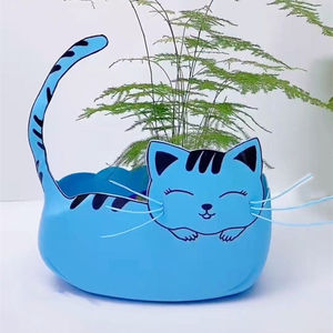 洗衣液瓶子创意花盆雕刻图纸图案洗衣液瓶子做花盆废物利用收纳