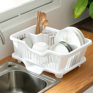 厨房碗架碗碟收纳架沥水篮置物架塑料家用放碗筷收纳盒碗盘架防霉